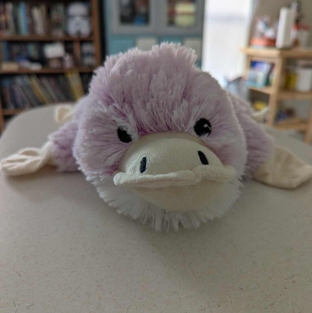 Warmies Lavender Platypus NWT
